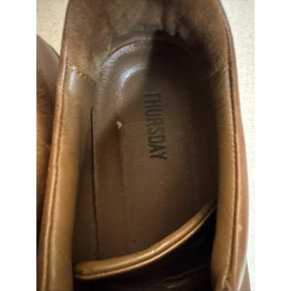 Thursday Boot Co Men's Premier Low Top Sneaker Sz 15 Natural Brown Leather Shoe